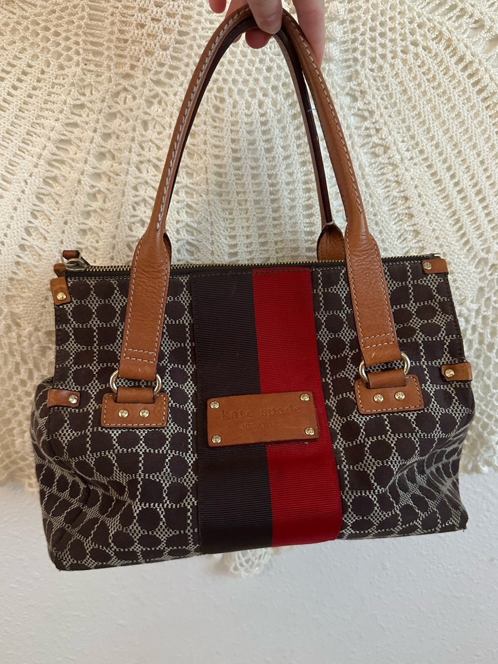 Kate Spade Racing Stripe Satchel